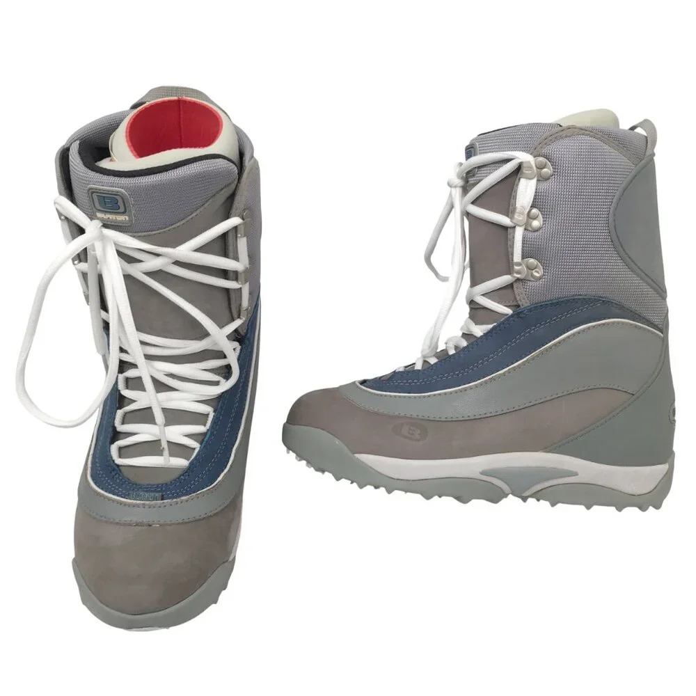NEW Burton Freestyle Snowboard Boots!  8.5  Gray & Blue Traditional Lace